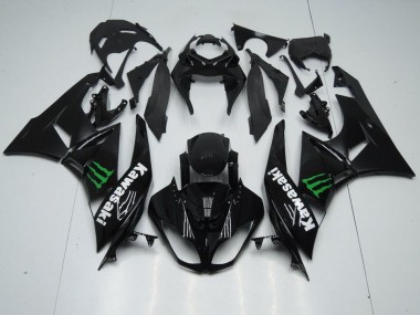 Negro con Monster Carenado Moto ZX6R 09-12