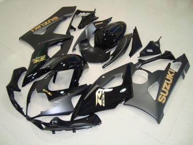 Negro con Oro Calcomanías Carenado Moto GSXR 1000 K5 05-06