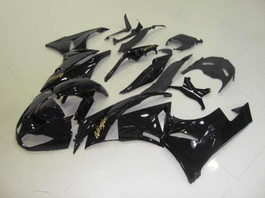 Negro con Oro Pegatinas Carenado Moto ZX6R 09-12