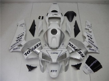 Plata Blanco Negro Repsol Carenado Moto CBR 600 RR 03-04
