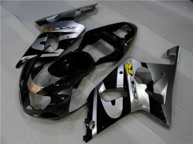 Plata Negro Carenado Moto GSXR 1000 K1 00-02