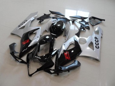 Plata Negro Carenado Moto GSXR 1000 K5 05-06
