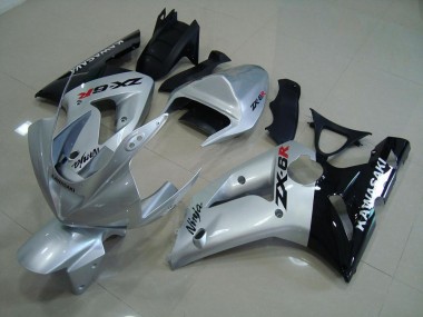 Plata Negro Carenado Moto ZX6R 03-04