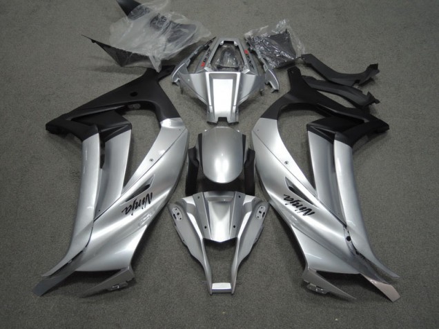 Plata Negro Ninja Carenado Moto ZX10R 11-15 Plata Negro Ninja Carenado Moto ZX10R 11-15