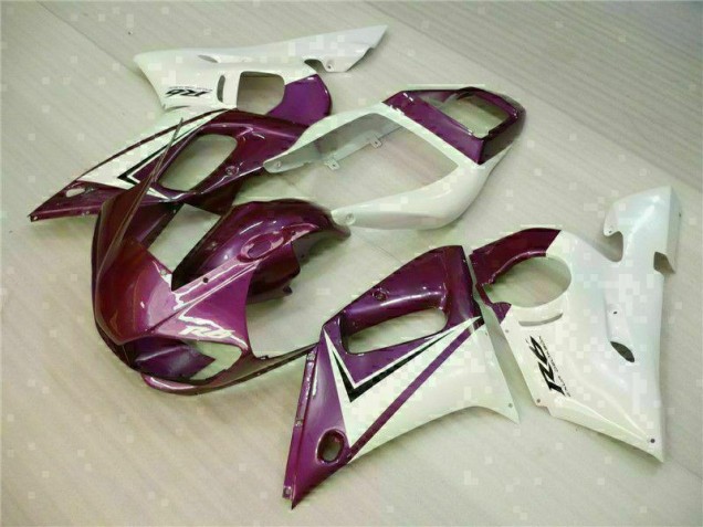 Púrpura Blanco Carenado Moto R6 98-02 Púrpura Blanco Carenado Moto R6 98-02