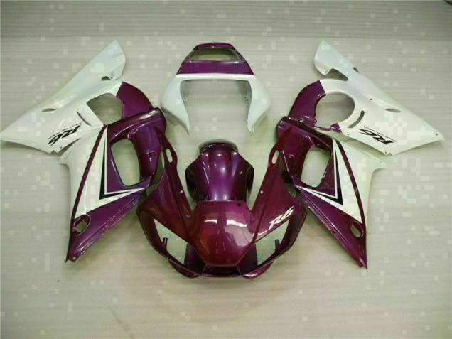 Púrpura Blanco Carenado Moto R6 98-02 Púrpura Blanco Carenado Moto R6 98-02
