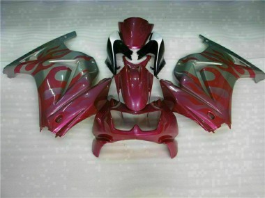 Púrpura Rojo Carenado Moto EX250 08-12