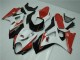Rojo Blanco ABS Moto Plástica GSXR 1000 K7 07-08