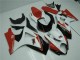 Rojo Blanco ABS Moto Plástica GSXR 1000 K7 07-08