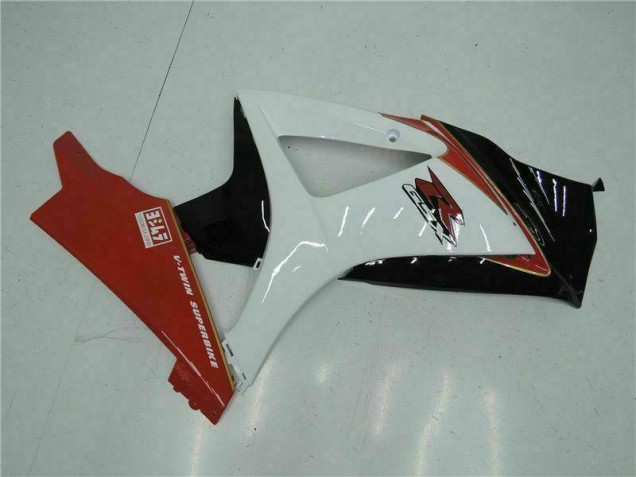 Rojo Blanco ABS Moto Plástica GSXR 1000 K7 07-08