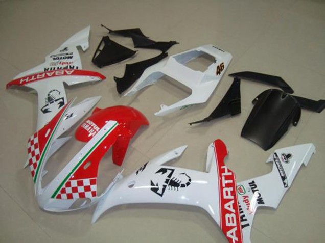 Rojo Blanco Bandera Carenado Moto R1 02-03 Rojo Blanco Bandera Carenado Moto R1 02-03
