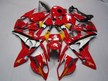 Rojo Blanco Carenado Moto S1000RR 09-14