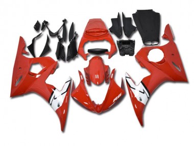 Rojo Blanco Carenado & Plástico Moto R6 03-05