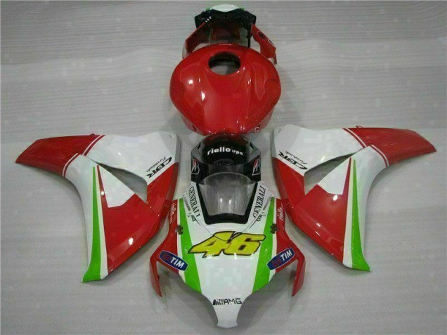 Rojo Blanco Carrocería Motocicletas CBR 1000 RR 08-11 Rojo Blanco Carrocería Motocicletas CBR 1000 RR 08-11
