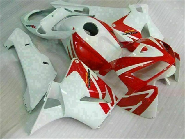 Rojo Blanco Carrocería Motocicletas CBR 600 RR 05-06 Rojo Blanco Carrocería Motocicletas CBR 600 RR 05-06