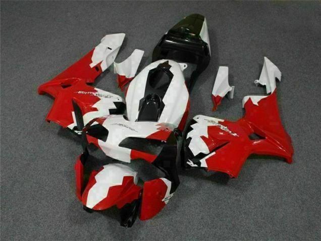 Rojo Blanco Kit Completo Carenado Moto CBR 600 RR 03-04 Rojo Blanco Kit Completo Carenado Moto CBR 600 RR 03-04