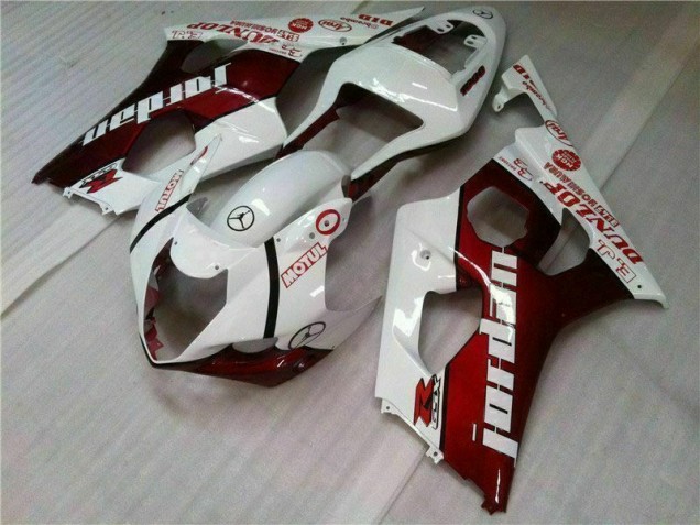 Rojo Blanco Kit Completo Carenado Moto GSXR 1000 K3 03-04