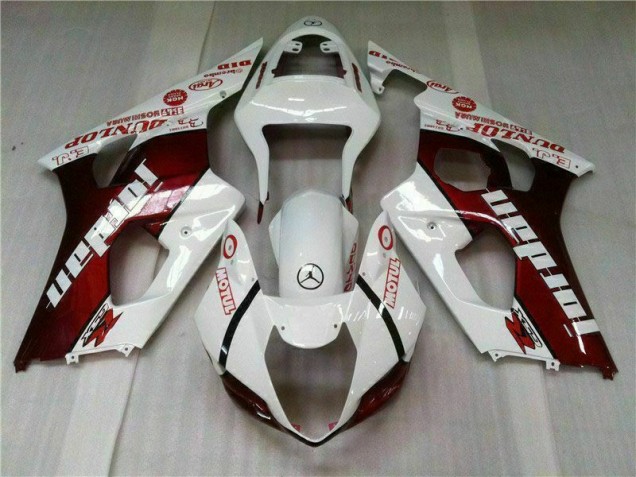Rojo Blanco Kit Completo Carenado Moto GSXR 1000 K3 03-04