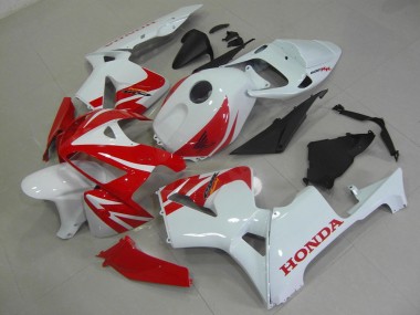 Rojo Blanco Kits Carenado Moto CBR 600 RR 05-06