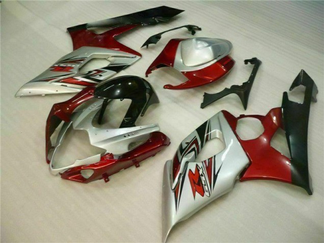 Rojo Blanco Moto Plástica GSXR 1000 K5 05-06 Rojo Blanco Moto Plástica GSXR 1000 K5 05-06