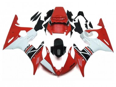 Rojo Blanco Negro ABS Kits Carenado Moto R6 03-05