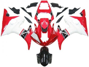 Rojo Blanco Negro Kits Completo Carenado Moto ABS R6 03-05