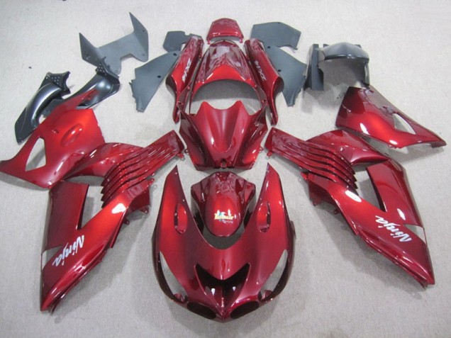 Rojo Blanco Ninja Calcomanía Carenado Moto ZX14R ZZR 1400 06-11 Rojo Blanco Ninja Calcomanía Carenado Moto ZX14R ZZR 1400 06-11