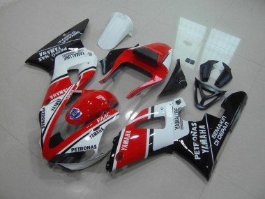 Rojo Blanco Yamalube Carenado Moto R1 00-01