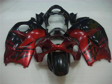 Rojo Negro ABS Carenado Motocicleta GSXR 1300 Hayabusa 96-07