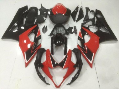 Rojo Negro ABS Moto Plástica GSXR 1000 K5 05-06
