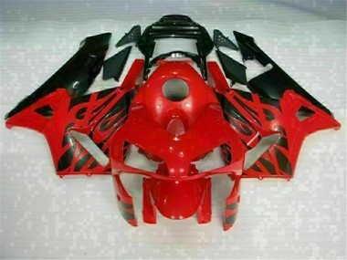 Rojo Negro ABS Moto Plástico CBR 600 RR 03-04