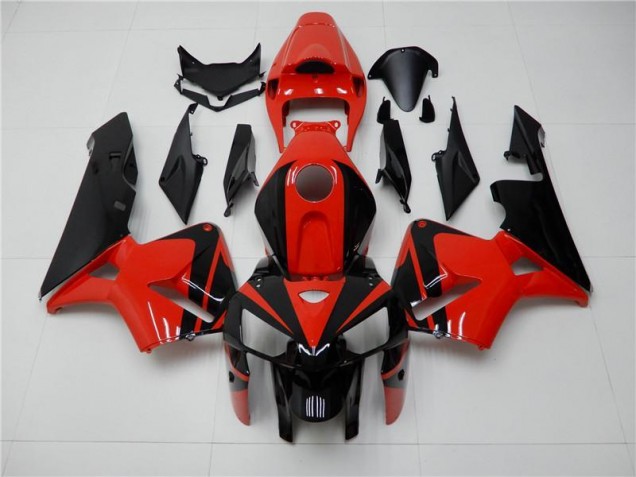 Rojo Negro ABS Moto Plástico CBR 600 RR 05-06 Rojo Negro ABS Moto Plástico CBR 600 RR 05-06