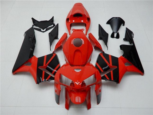 Rojo Negro ABS Moto Plásticos CBR 600 RR 05-06 Rojo Negro ABS Moto Plásticos CBR 600 RR 05-06