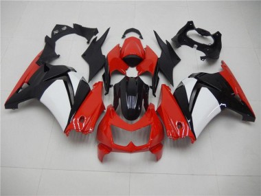Rojo Negro Blanco Carenado Moto EX250 08-12