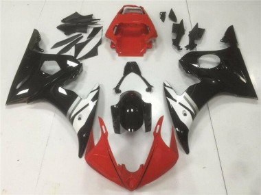Rojo Negro Blanco Carenado Moto R6 03-05
