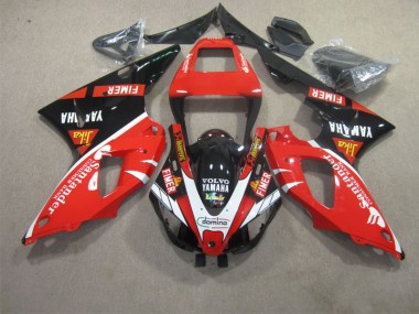 Rojo Negro Blanco Santander Carenado Moto R1 98-99