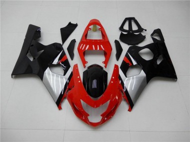Rojo Negro Carenado Moto & Plástico GSXR 600 / 750 K4 04-05