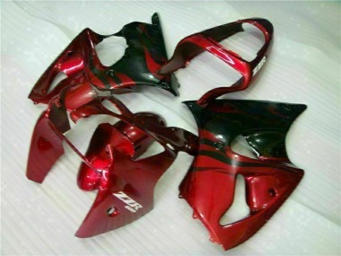 Rojo Negro Carenado Moto ZX6R 00-02