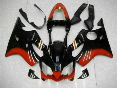 Rojo Negro Carenado & Plástico Moto CBR 600 F4i 01-03