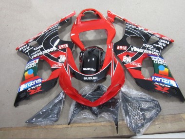 Rojo Negro Denso Carenado Moto GSXR 1000 K1 00-02