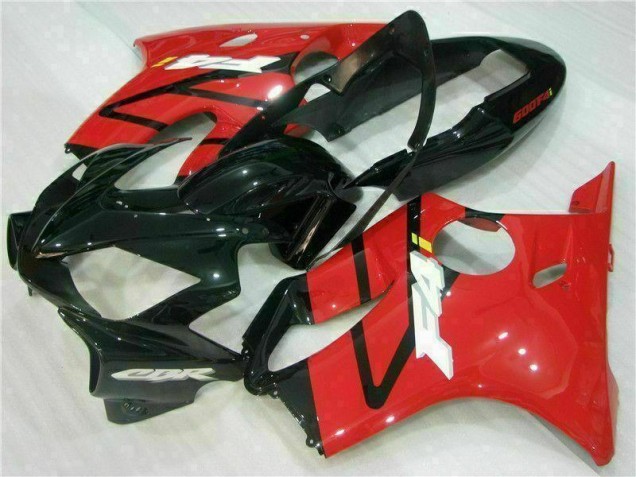 Rojo Negro Inyección Kit Carenado Moto CBR 600 F4i 04-07 Rojo Negro Inyección Kit Carenado Moto CBR 600 F4i 04-07