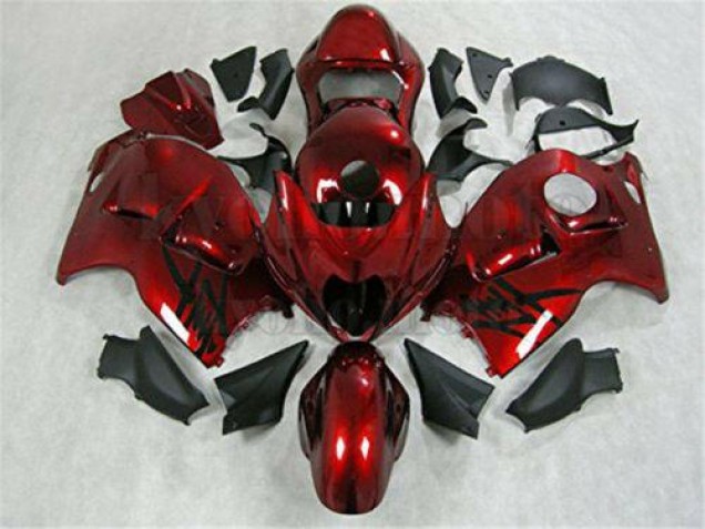 Rojo Negro Inyección Kits Carenado Moto GSXR 1300 Hayabusa 96-07 Rojo Negro Inyección Kits Carenado Moto GSXR 1300 Hayabusa 96-07