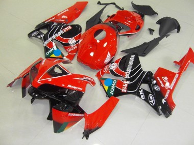 Rojo Negro Jomo Carenado Moto CBR 600 RR 05-06