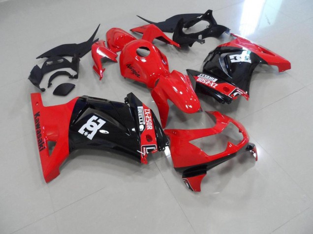 Rojo Negro Kits Carenado Moto ZX 250R 08-12 Rojo Negro Kits Carenado Moto ZX 250R 08-12