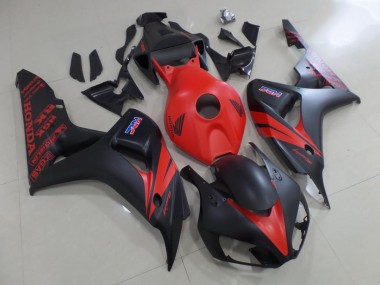 Rojo & Negro Mate Carenado Moto CBR 1000 RR 06-07