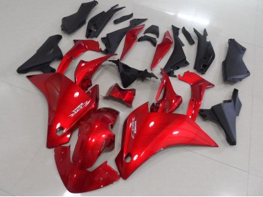 Rojo Negro Mate Carenado Moto CBR 250 RR 11-13