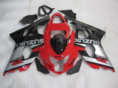 Rojo Negro Plata Carenado Moto GSXR 600 K4 04-05
