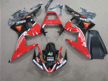 Rojo Negro Santander Carenado Moto R6 03-05