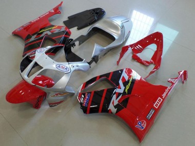 Rojo Plata Carenado Moto VTR 1000 00-06