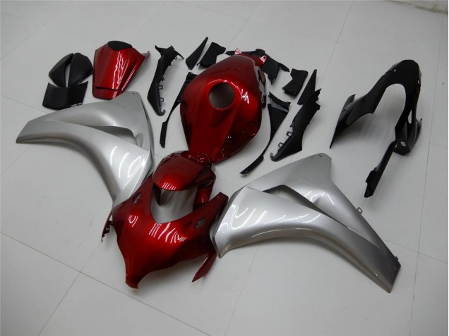 Rojo Plata Carenado & Plástico Moto CBR 1000 RR 08-11 Rojo Plata Carenado & Plástico Moto CBR 1000 RR 08-11